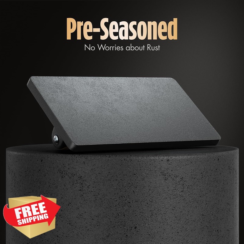 Pisol Bacon Press Smash Burger Press, Pre-Seasoned Cast Iron Hamburger, 2 lb ... gallery