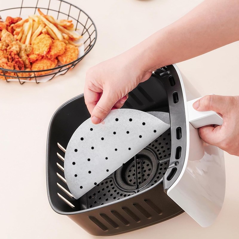 Numola Air Fryer Parchment Paper Liners, 8 Inch Disposable Papers 8IN, White gallery