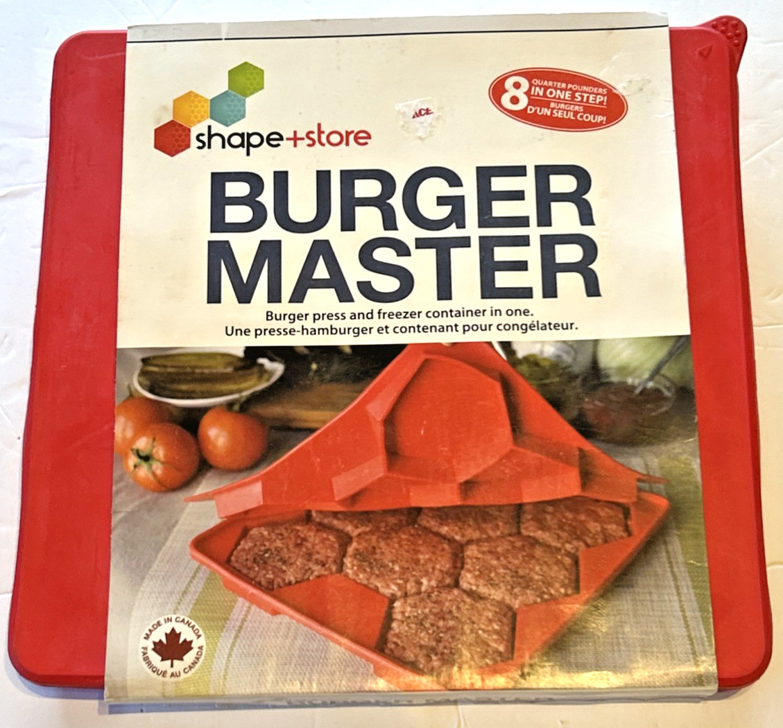Shape + Store Burger Master 8 IN 1 - Burger Press & Freezer Container Silicone gallery