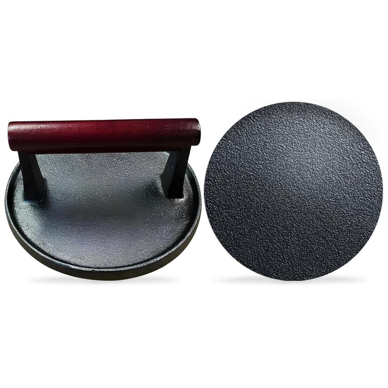 Ian's Burger Press - 6.5" - Red Handle, - - Handle gallery