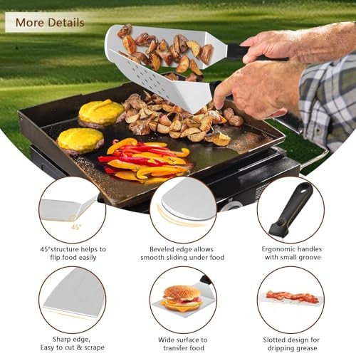 25Pcs Griddle Accessories Kit for Blackstone, Stainless Steel PP Handle gallery