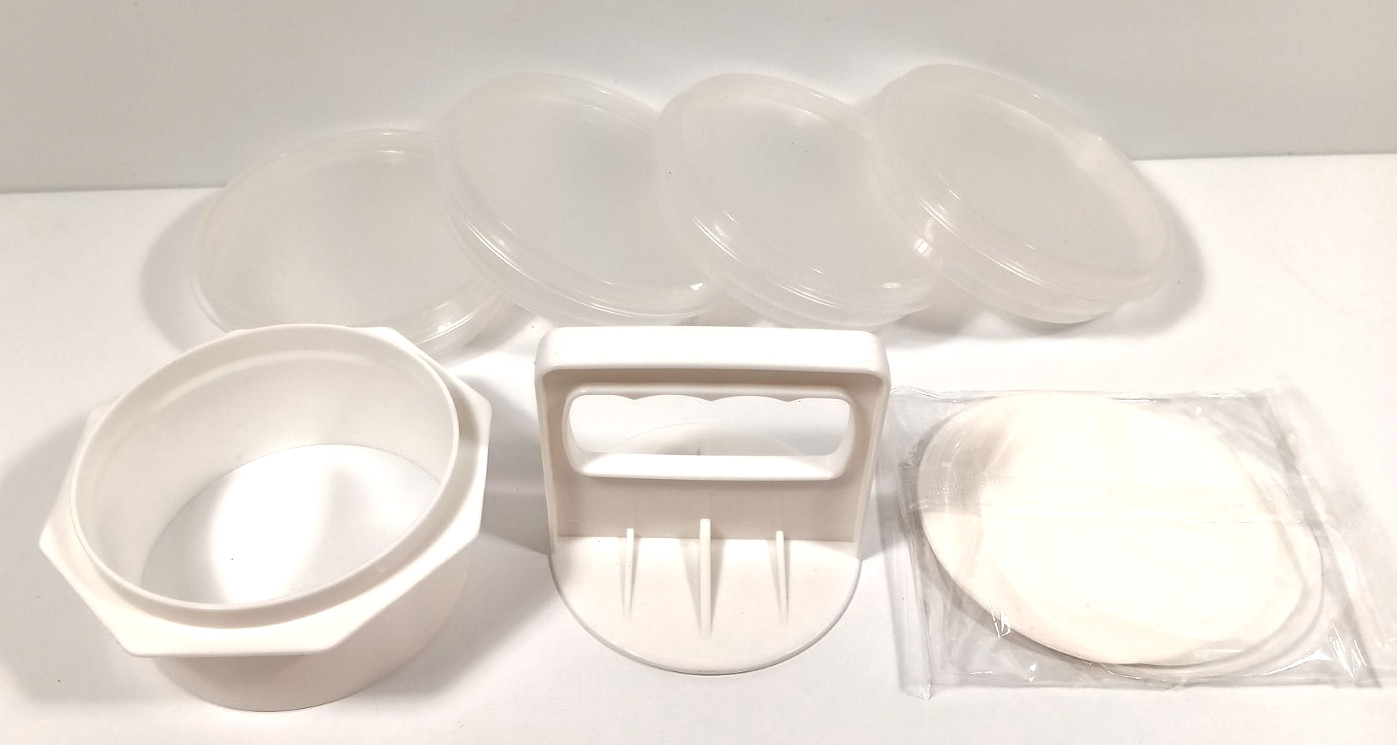 Mission Gallery Hamburger Press Patty Maker - 4 in1 Burger Mold Patty Press gallery