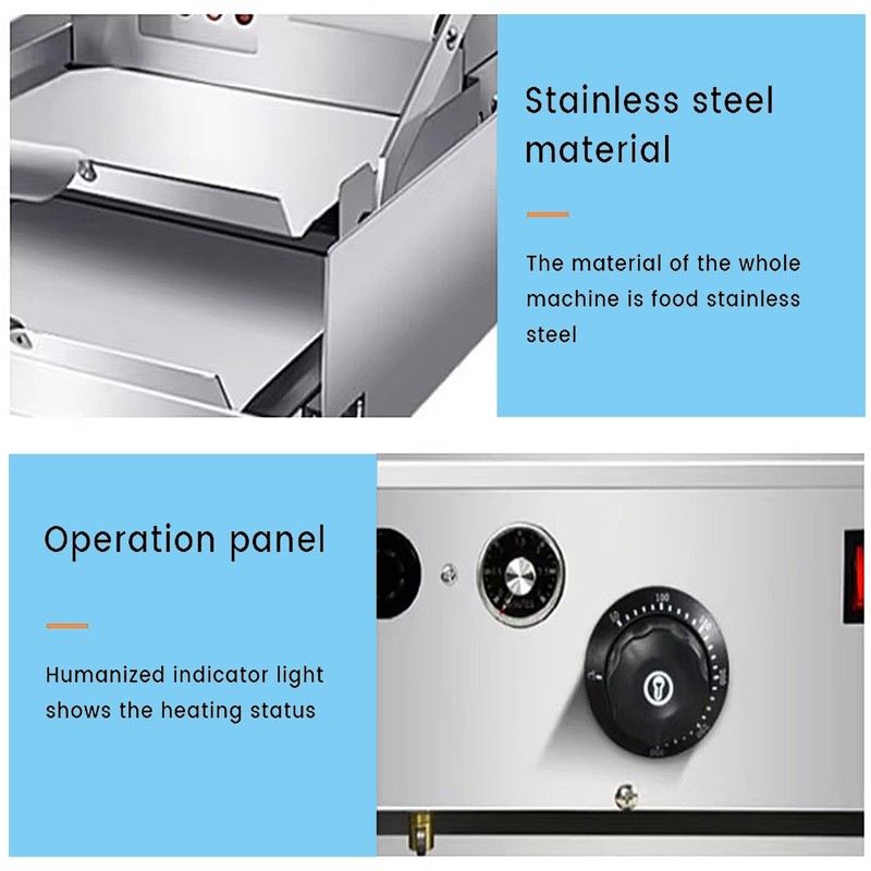 Kolice Commercial Electric Hamburger Baking Machine, Burger Bread Toaster gallery