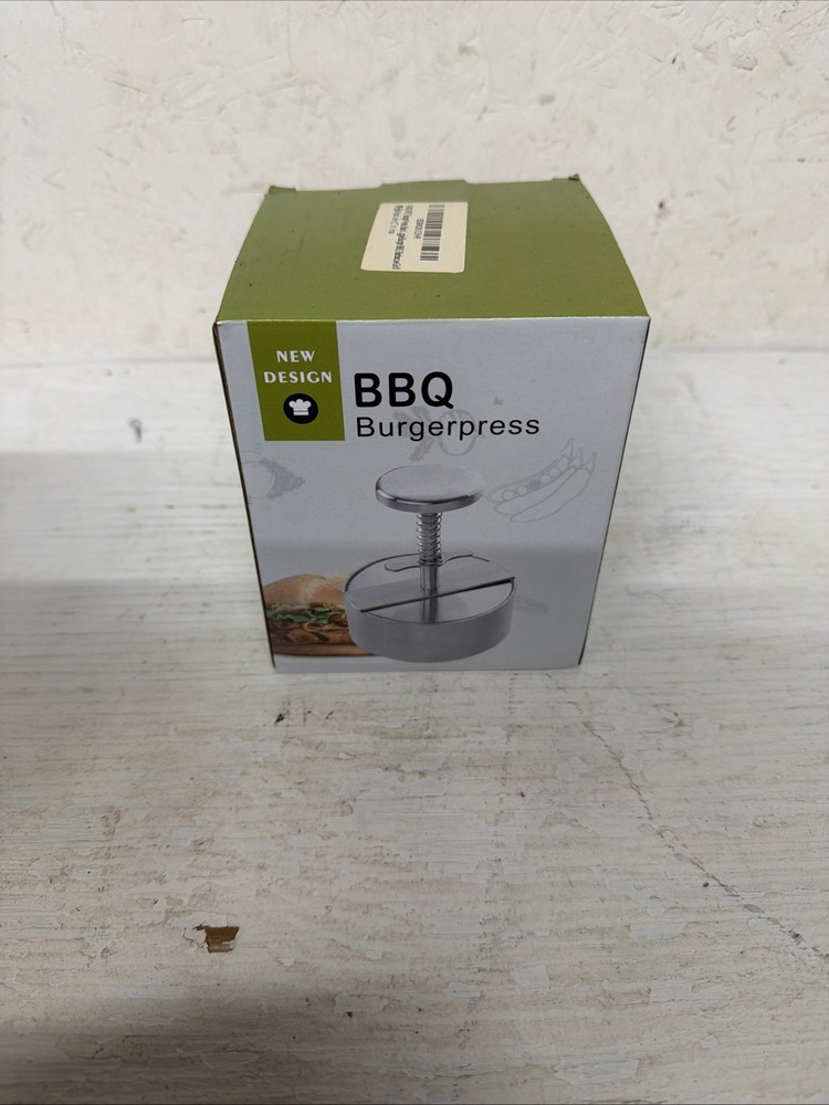 Stainless Steel Adjustable Hamburger Press & Patty Maker Non-Stick Professional