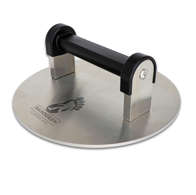Sasquash Smash Burger Press, Bigfoot 8 Inch 3 8" Silver gallery