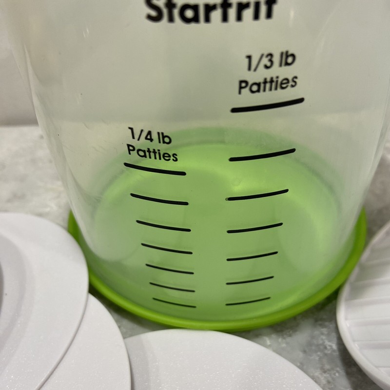 Starfrit patty maker 5” Measuring Cup Press 8 Dividers gallery