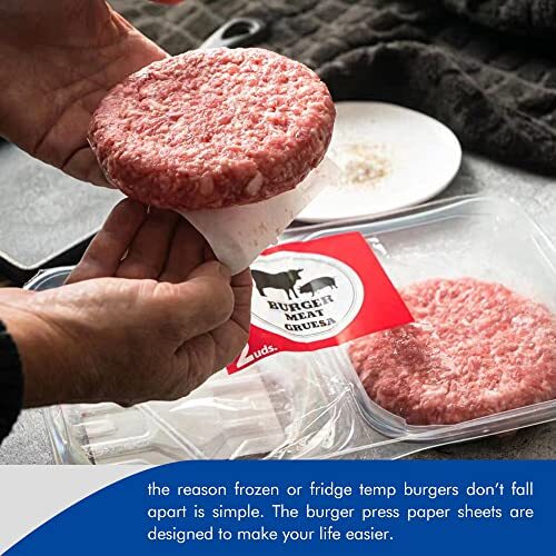 5.5 Inch Hamburger Patty Paper Non-Stick Round Parchment Burger Papers, 500 Pcs gallery
