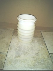 TUPPERWARE 7-QUARTER POUND MOLDS AND COLLAR (NO PRESS) 882