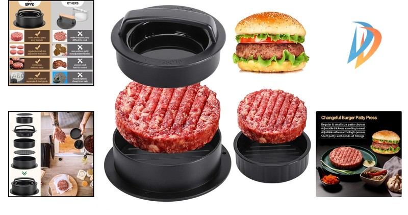 Ultimate Hamburger Patty Maker: Create Sliders & Stuffed Burgers Effortlessly gallery