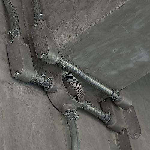 RLB200 Threaded LB Conduit Body, Die Cast Aluminum, Stamped Steel Cover, 2 2" gallery