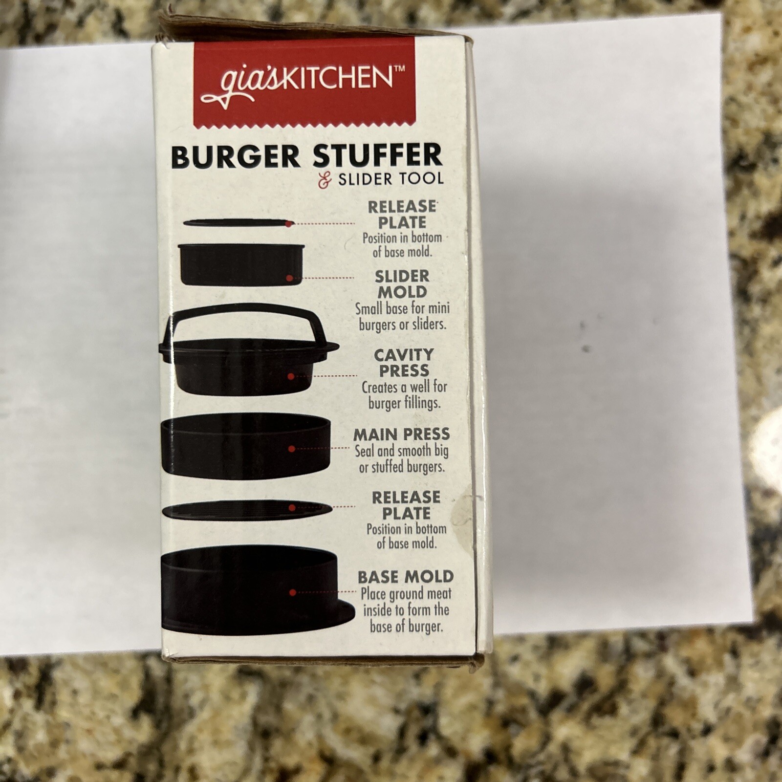 Hamburger Press Gourmet Burger Maker Stuffer And Slider Tool NEW gallery