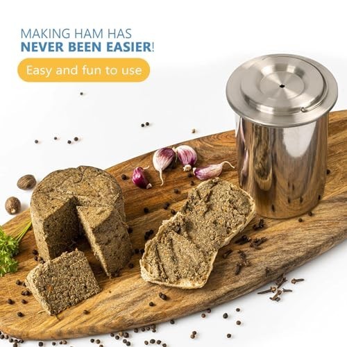 Stainless Steel Meat Press for Homemade Lunchmeat & Deli Ham Maker with Thermome gallery