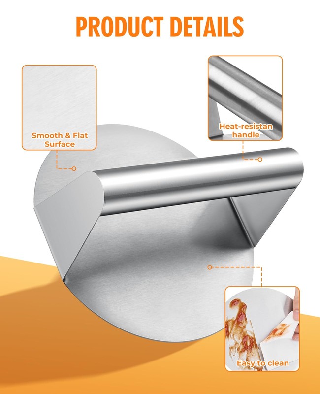 homenote Griddle Accessories for Blackstone, Commercial Grade 12 Inch Heavy D... gallery