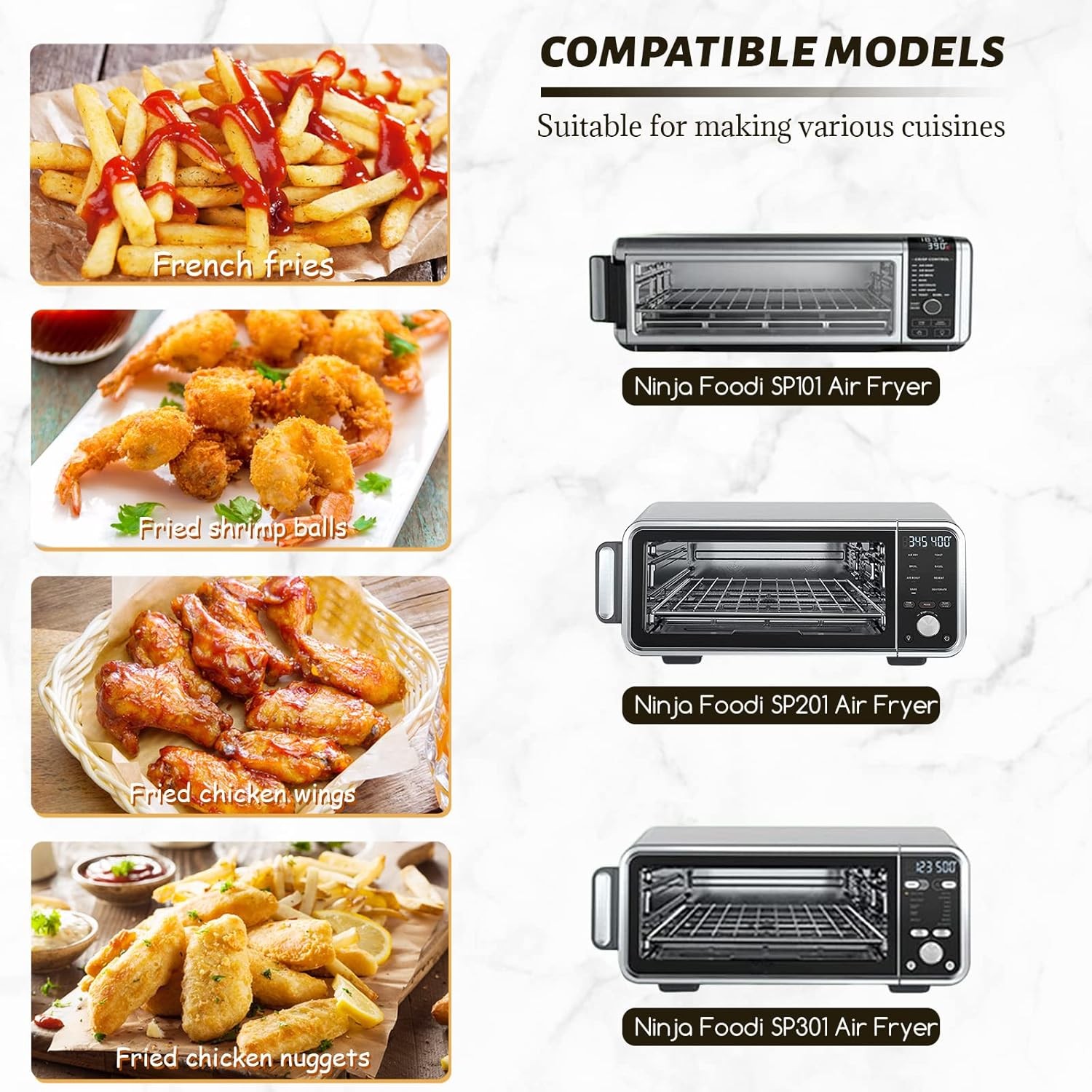 WMKGG 12 inch Air Fryer Parchment Paper Squares, 12x12-100 pcs, Unbleached gallery