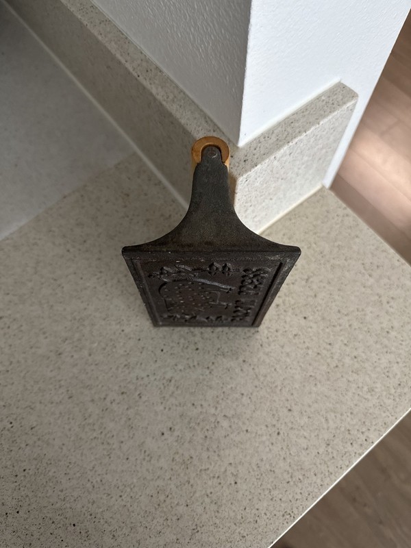Cast Iron Bacon Press Grill Press Wood Handle Deer Hunting Burger Press gallery