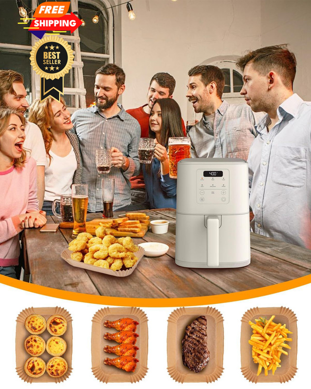 Air Fryer Disposable Paper For bella 4qt slim air fryer, 130PCs Burlywood gallery