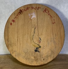 Antique Wooden Hamburger Press- Hinged— Farmhouse Decor Wall Decor