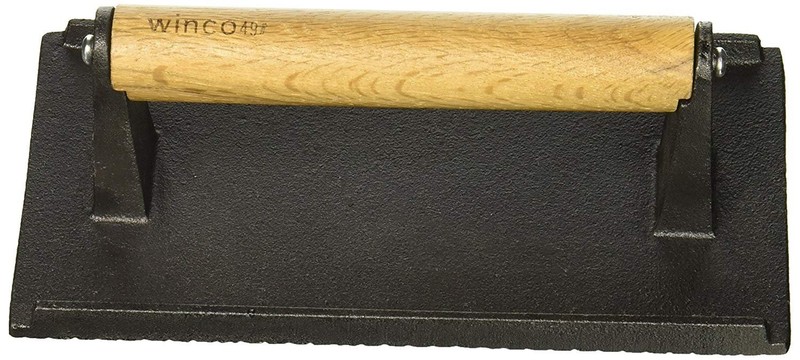 Winco SWA-2 Cast Iron Steak Weight, 4.25-Inch by 8.25-Inch gallery