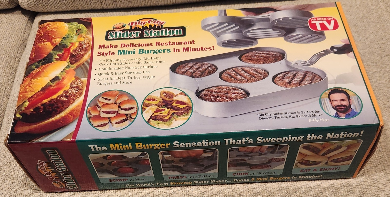 Big City Slider Station Mini Burger Maker Pan New In Box gallery