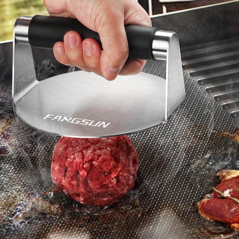 FANGSUN Burger Press with Anti-scald Handle, 5.8 Inch Stainless steel Burger ... gallery