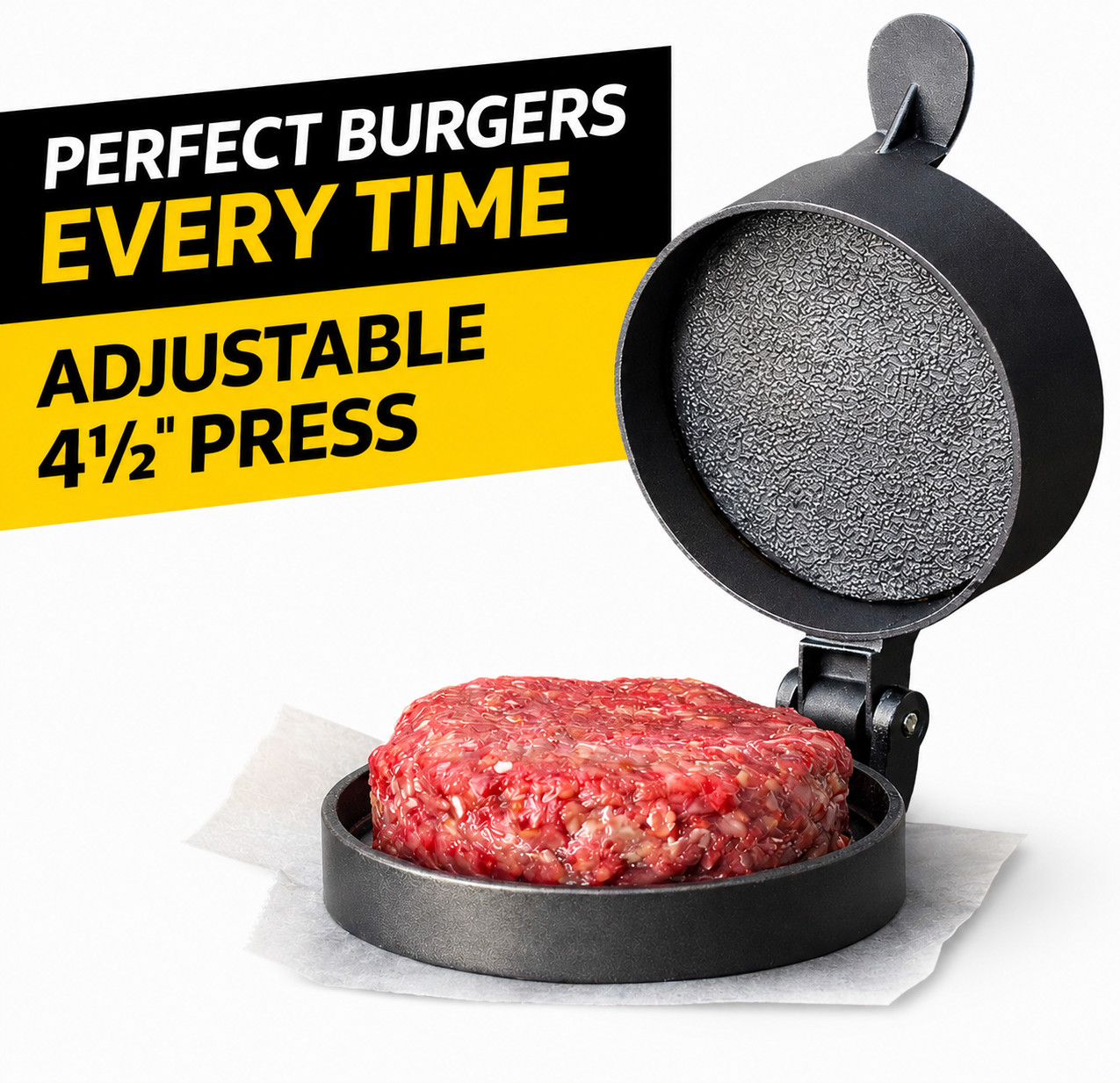 Single Burger Press Heavy Duty - Mossy Oak Gamekeeper, Weston 4.5” Patty Press gallery