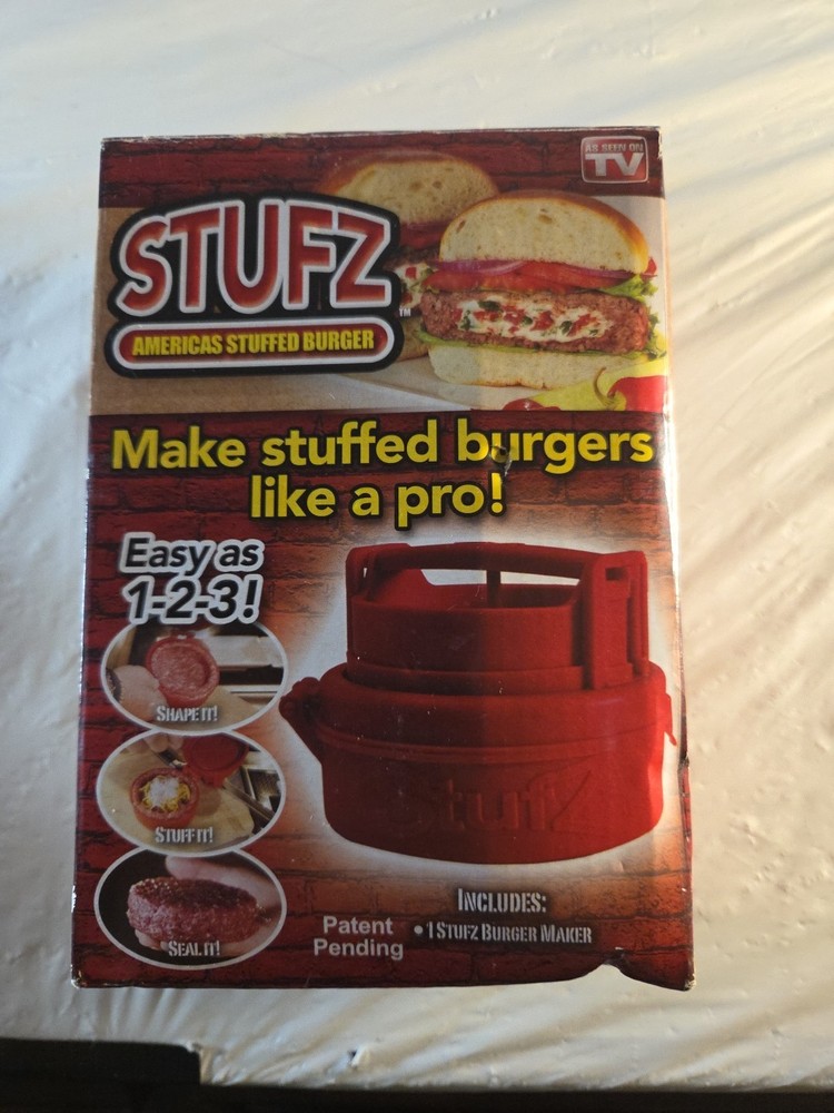 Stuffed Burger Press STUFZ Americas Hamburger Patty Molds Maker Sliders BBQ US