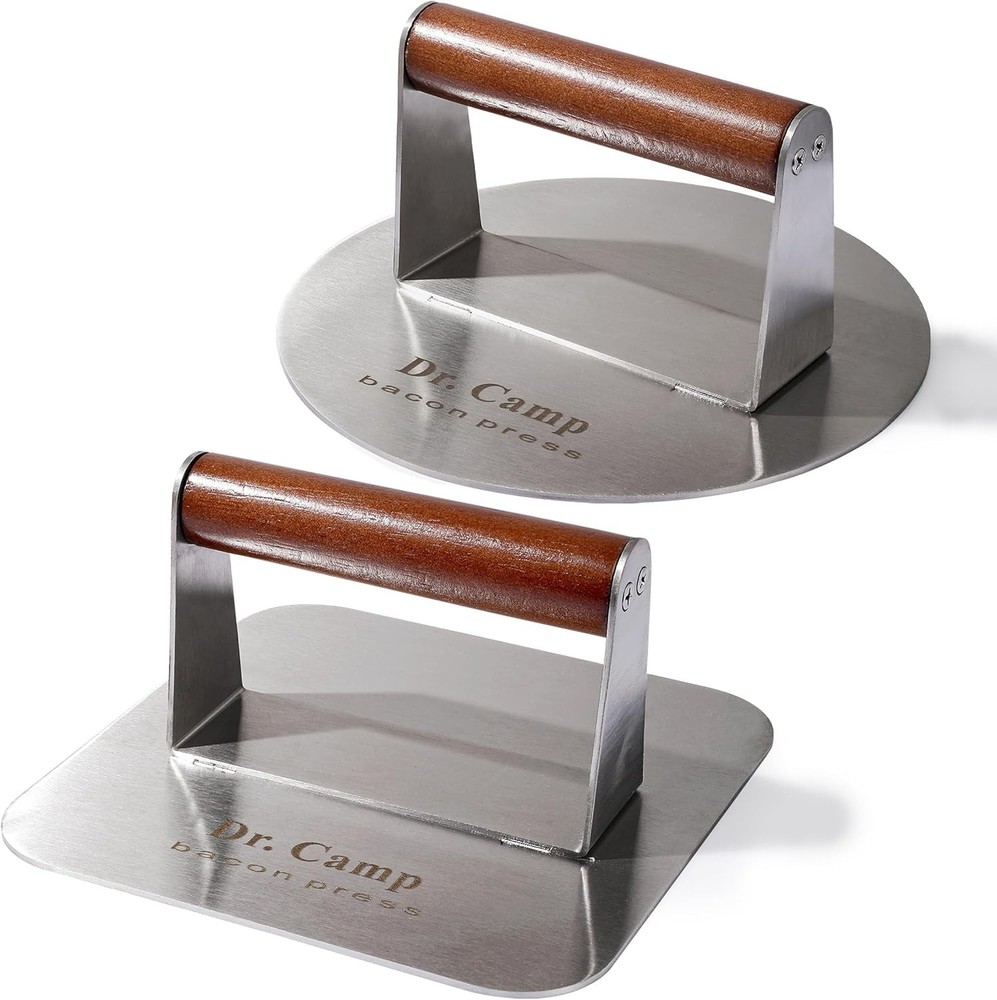 7 INCH Stainless Steel Smash,Burger Press,Burger Smasher,Hamburger Press,Patt...