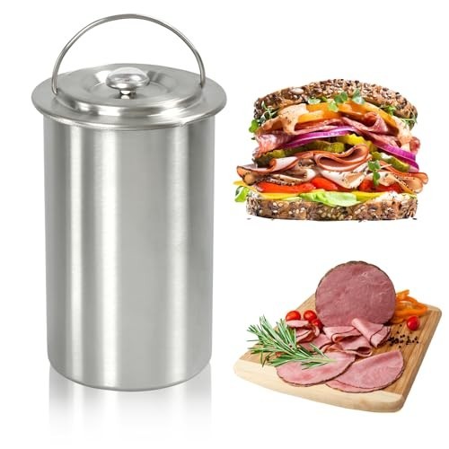 Stainless Steel Meat Press for Homemade Lunchmeat & Deli Ham Maker with Thermome gallery