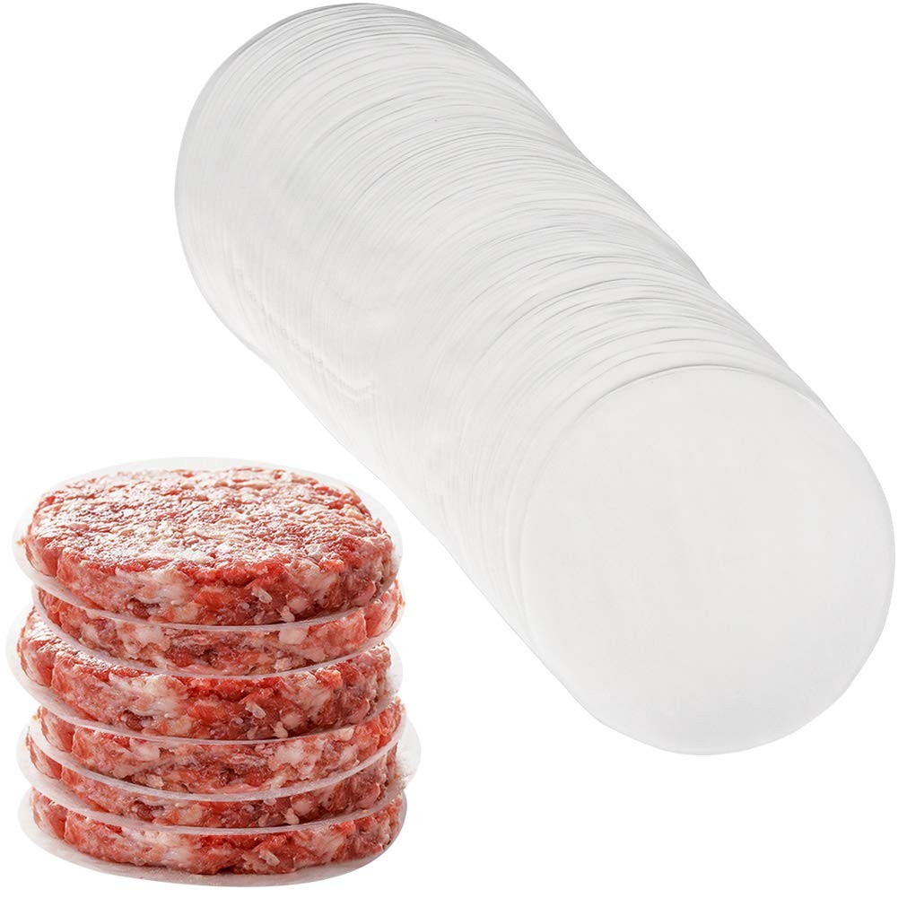 Burger Patty Paper Rounds for 4/4.5 Inch Press, 200pcs 4.5inch, White gallery