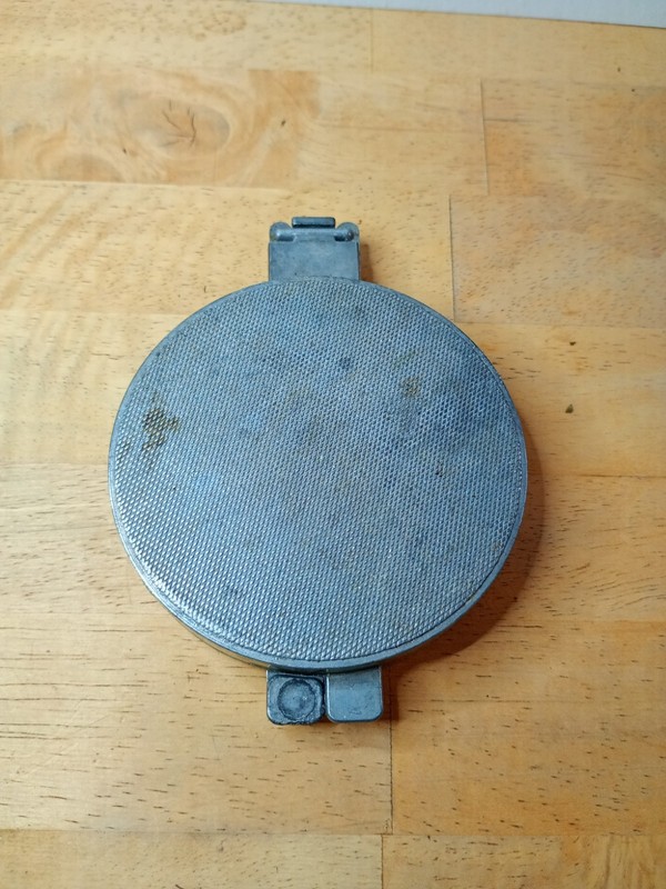 PROGRESSUS W. Germany Burger Meat Press MID CENTURY Aluminum 3 1/2" Vtg 1968 gallery