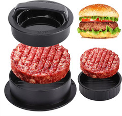 Hamburger Press Patty Maker Burger Press 3 in 1 Non-Stick Mold Kitchen Gadgets