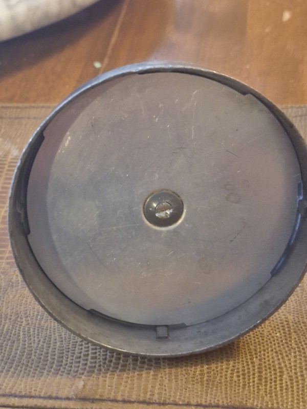Vintage Androck Hamburger Patty Press — Wood Handle, 1950s Patent No. 24355 gallery
