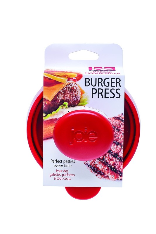 Burger Press and Patty Maker, LFGB Approved and BPA Free, One Size, Red gallery