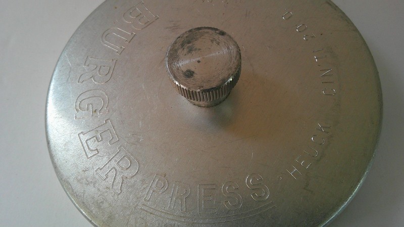 Vintage Heuck Burger Press gallery