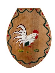 Hamburger Press by WOODPECKER WOOD WARE Hand Painted Vintage