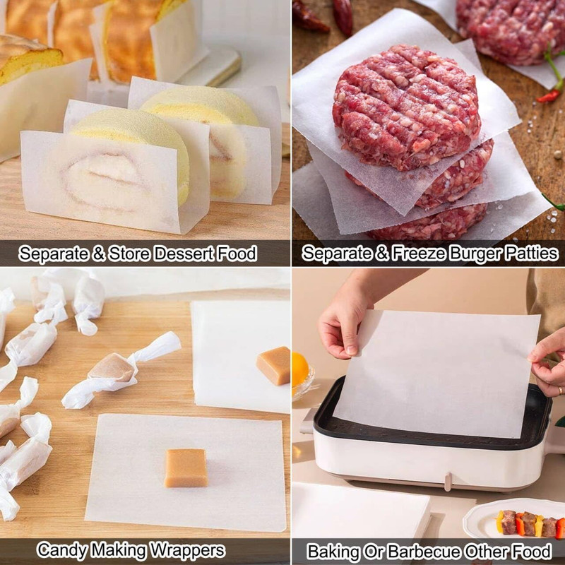 300Pcs Burger Patty Paper, 7x7 Inch Parchment Paper Squares for Burger Press, U gallery