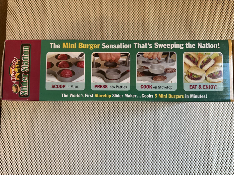 Big City Slider Station Nonstick Surface Mini Burgers - Happy Hour Whenever! gallery