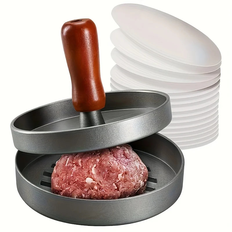 Burger Press Patty Maker Non Stick Metal Hamburger Mold gallery