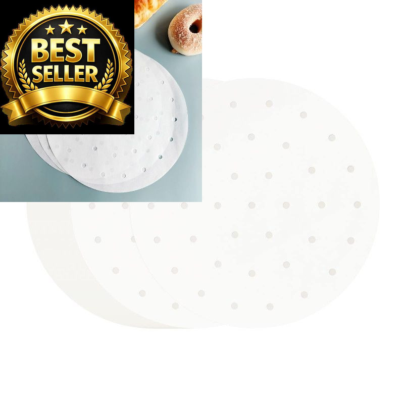 100 PCS Bamboo Steamer Liner, 10" 10 inch x10 x 0.01 inch, ['White'] gallery