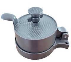 Gray Cast Metal Adjustable Hamburger Press