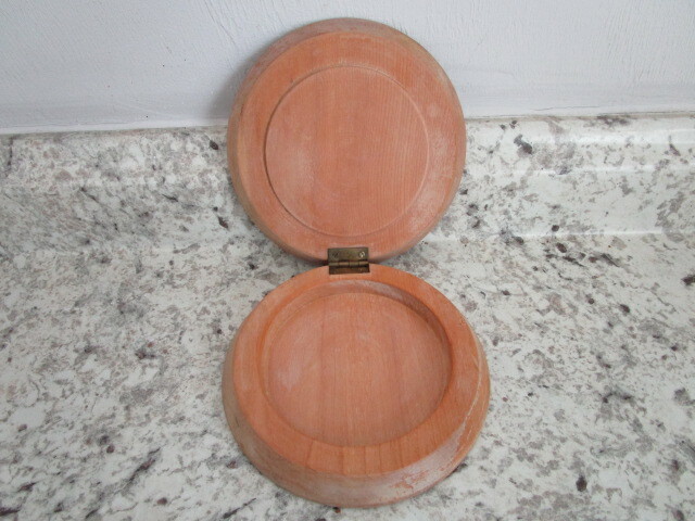 Vintage Wooden Hamburger Press Retro Kitchen Kitsch "Bum Steer" Motif 1940's gallery