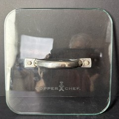 Copper Chef Glass Square Lid Food Press Bacon Burger Panini 8×8