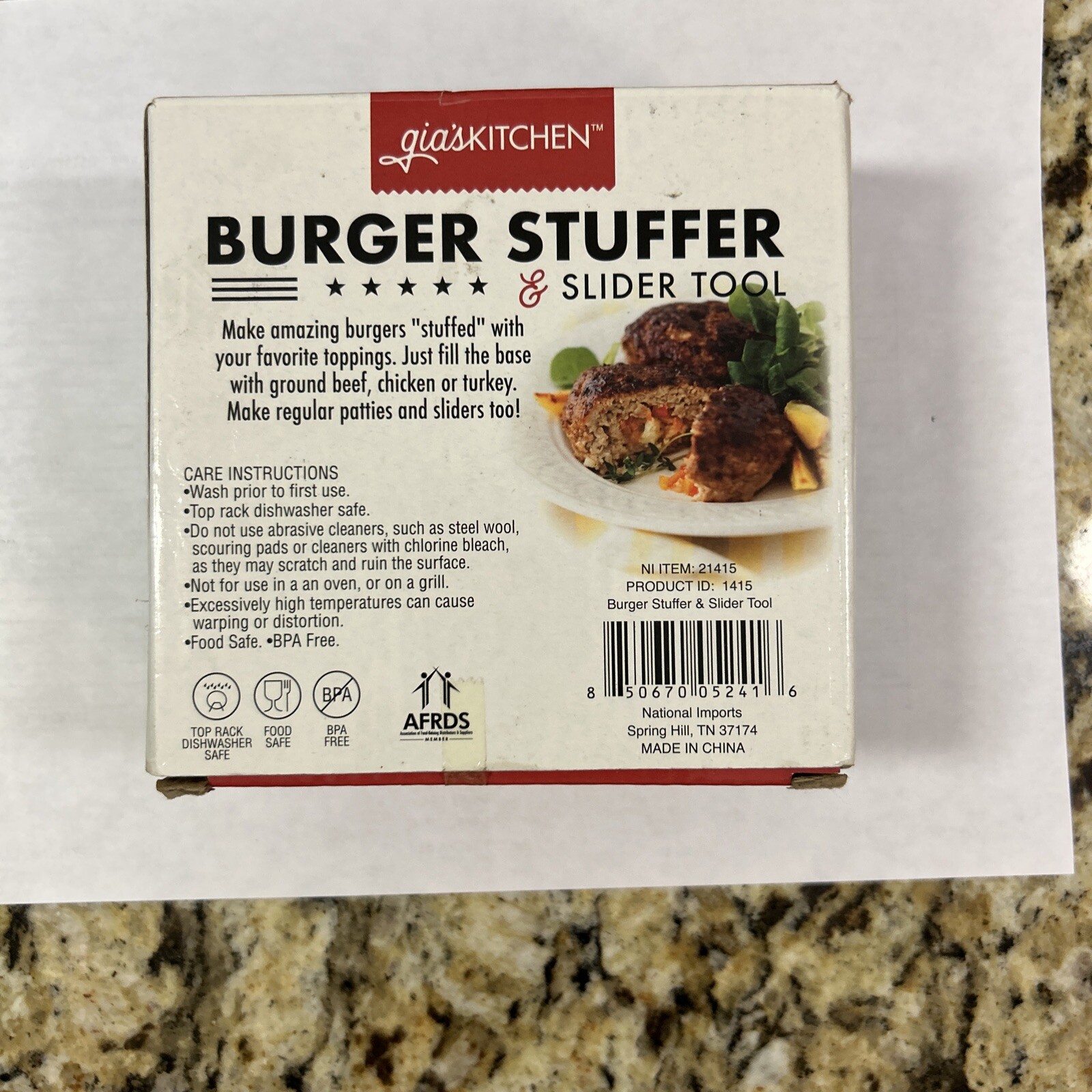 Hamburger Press Gourmet Burger Maker Stuffer And Slider Tool NEW gallery