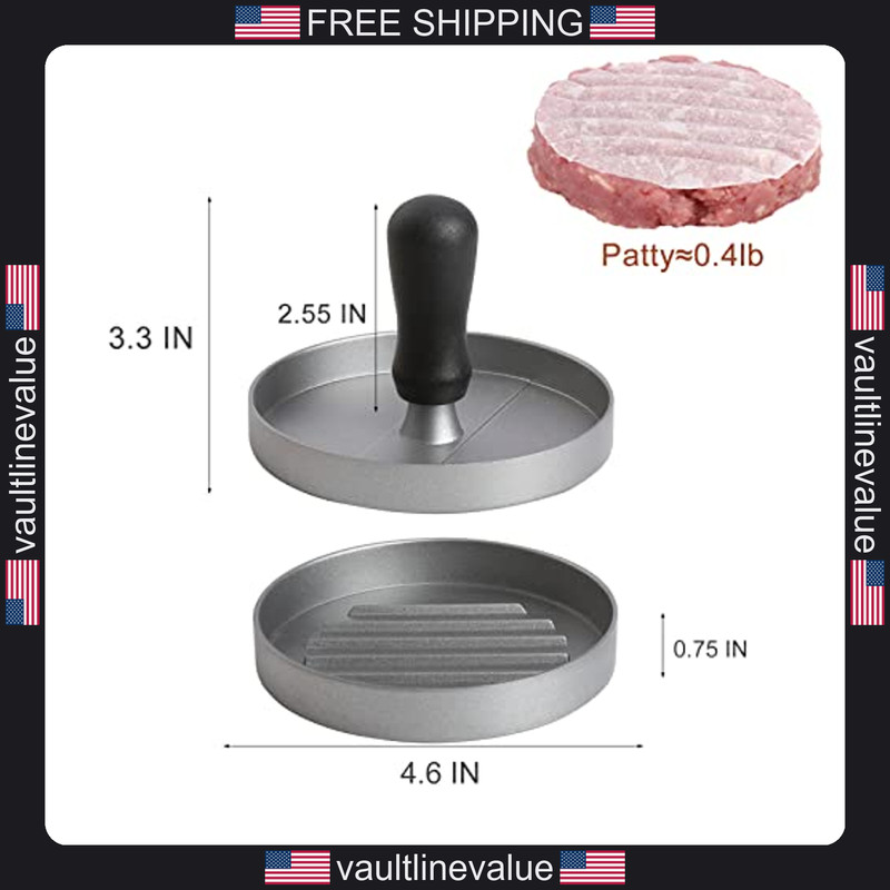 TACGEA burger press 150 patty papers non-stick hamburger maker for kitchen grill gallery