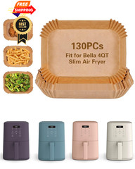 Air Fryer Disposable Paper For bella 4qt slim air fryer, 130PCs Burlywood