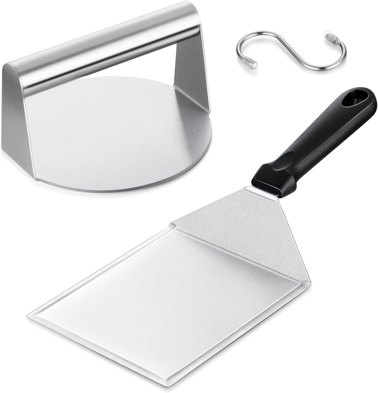 Leonyo Smashed Burger Kit, Large Burger Spatula, 5½ Inch Stainless Steel Burger gallery