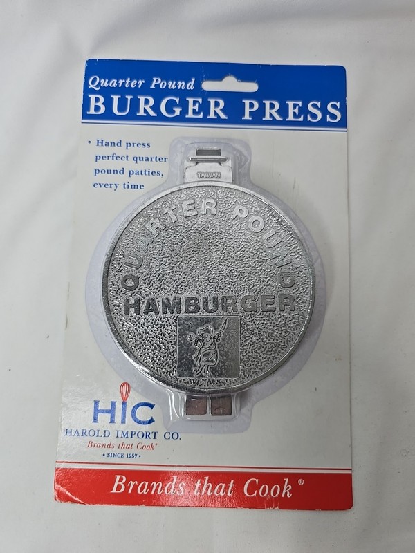 New HIC Kitchen 1/4 lb Burger Press Chicken Hamburger Crab Cake Sausage Patties gallery