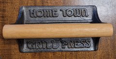 Vintage Home Town Grill Press – Pig & Flowers Design – NICE