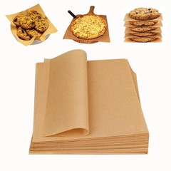 100 Pcs Parchment Paper Baking Sheets, 9×9 Inches 9″x9″, Natural color