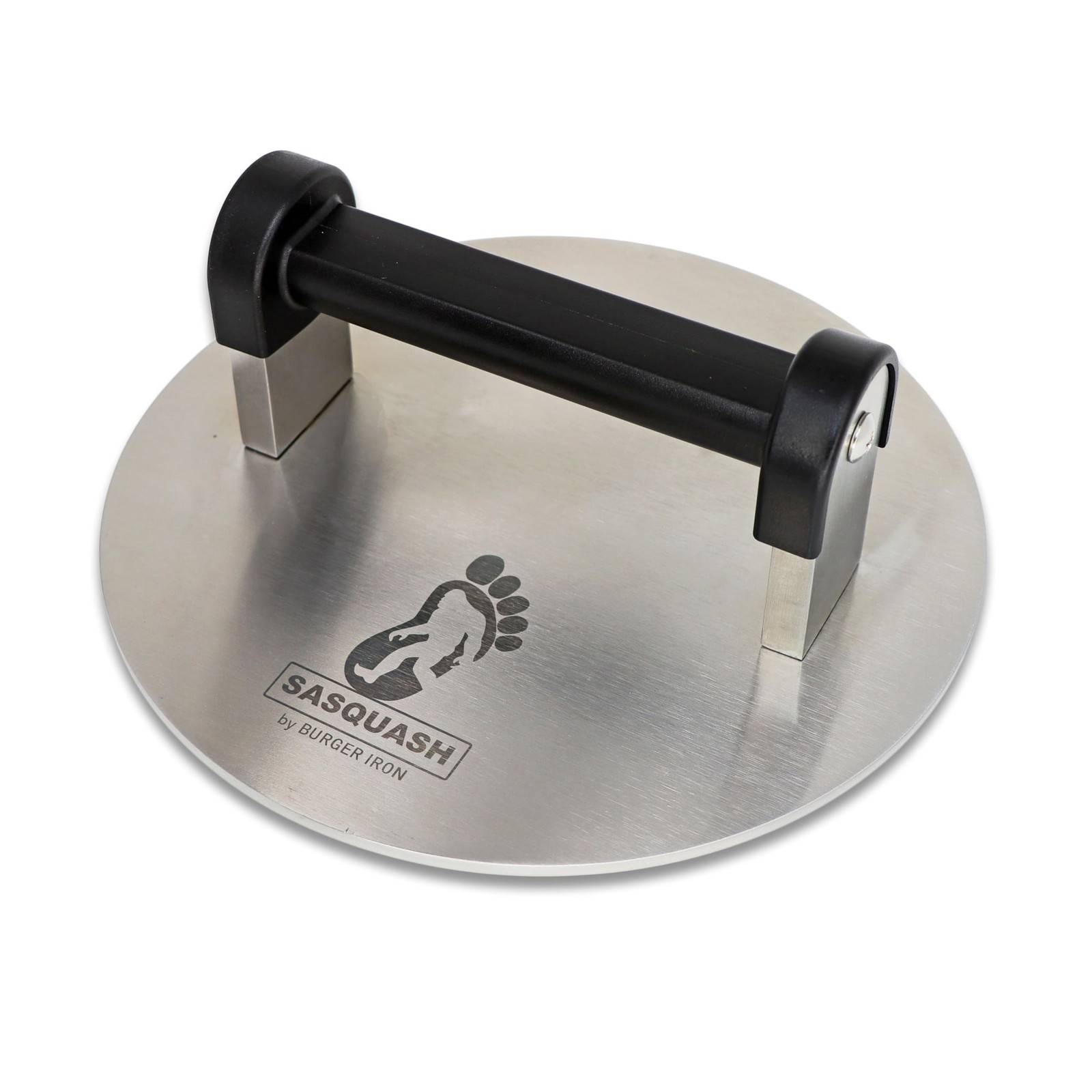 Sasquash Smash Burger Press, Bigfoot 8 Inch 3 8" Silver gallery